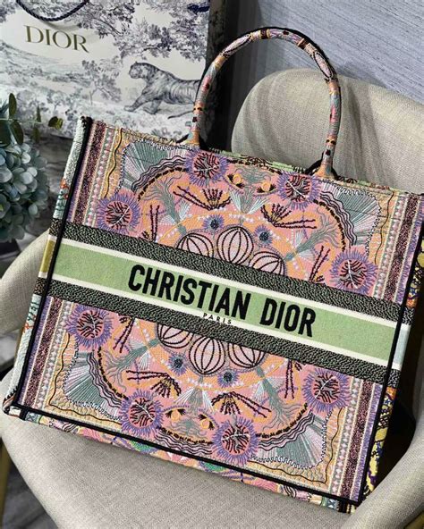 colorful christian dior tote|christian dior tote bag unboxing.